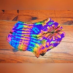 TYE DYE stretch Bootie Shorts, NEW! small